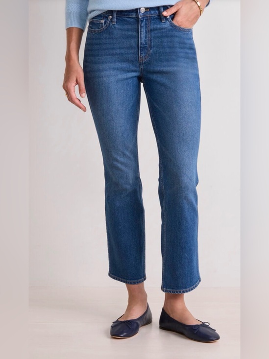 Vineyard Vines Denim - Vineyard Vines Audrey Jeans Sz 29 Coastal Blue Cropped Kick Flare Stretch Denim